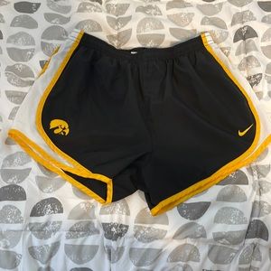 Nike Dri Fit Iowa Hawkeye shorts